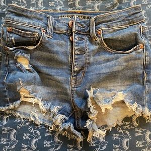 High rise short shorts